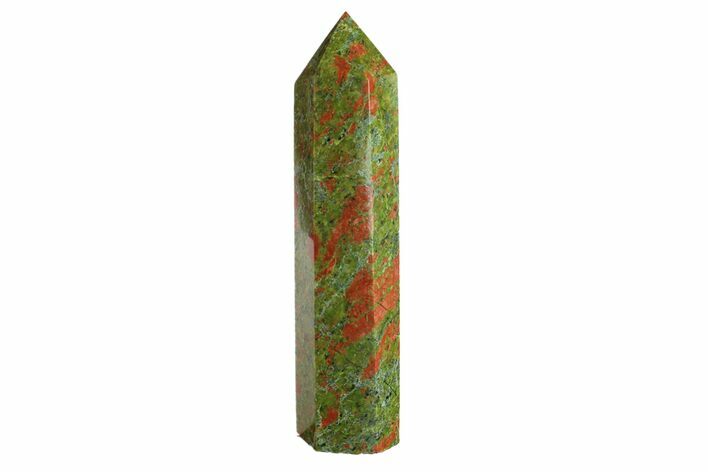 Tall, Polished Unakite Obelisk - South Africa #151901